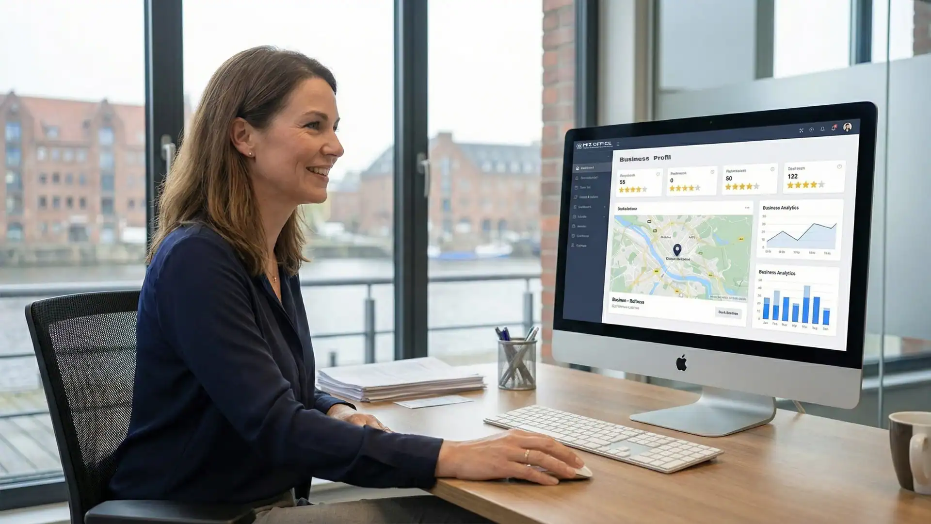 Nachher: klar strukturierter Website-Entwurf mit hochwertiger Nutzerführung